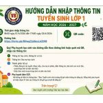 Hướng dẫn nhập thông tin tuyển sinh lớp 1 năm học 2026-2027